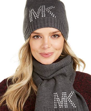 michael kors scarf and hat set cheap|macy's michael kors summer hats.